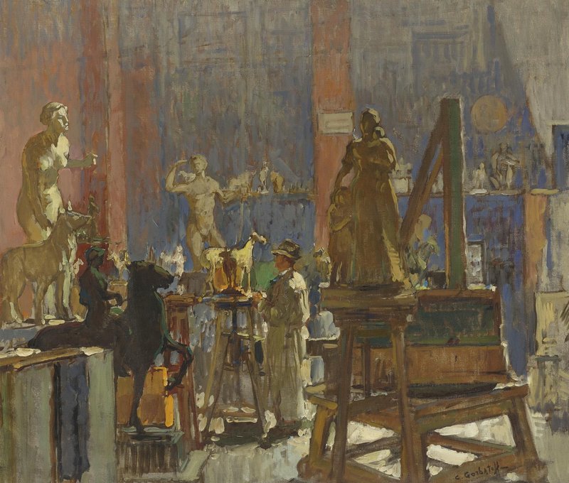 The Artist's Studio Konstantin Gorbatov tablo - Dekolata