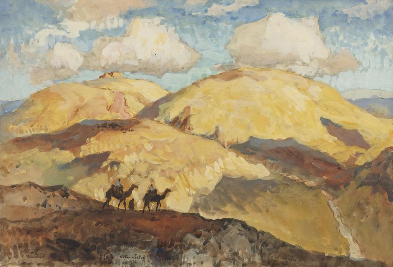 The Camel Ride (1935) Konstantin Gorbatov tablo - Dekolata