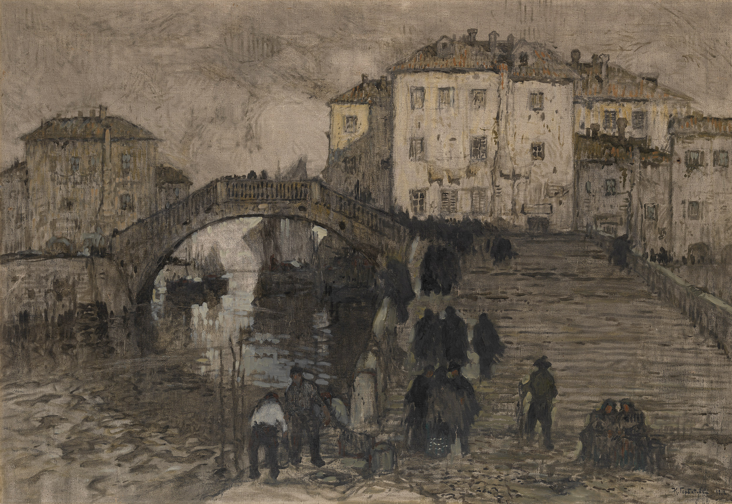 Venice (1912) Konstantin Gorbatov tablo - Dekolata