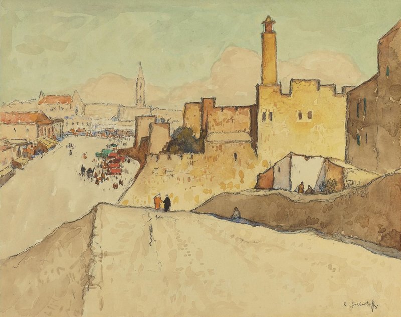 Village Street Konstantin Gorbatov tablo - Dekolata