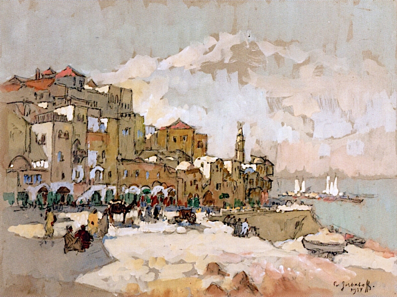 Village by the Sea – Konstantin Gorbatov Tablo