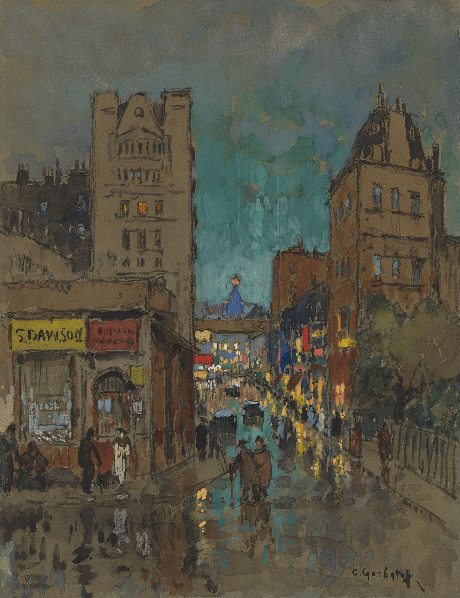 Villiers Street, Charing Cross Konstantin Gorbatov tablo - Dekolata