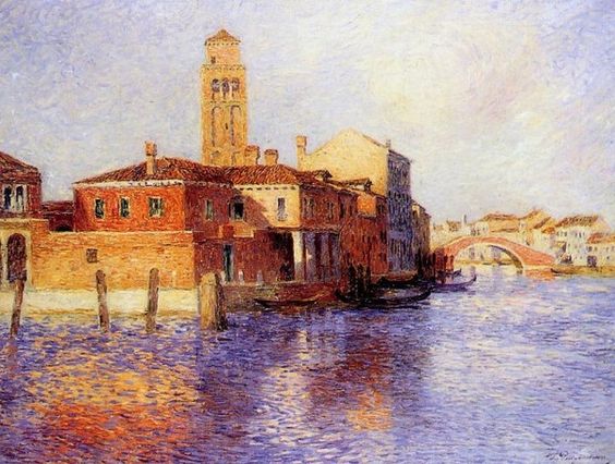 Vue De Venise (1929) Konstantin Gorbatov tablo - Dekolata