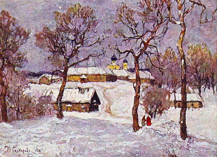 Winter (1914) Konstantin Gorbatov tablo - Dekolata