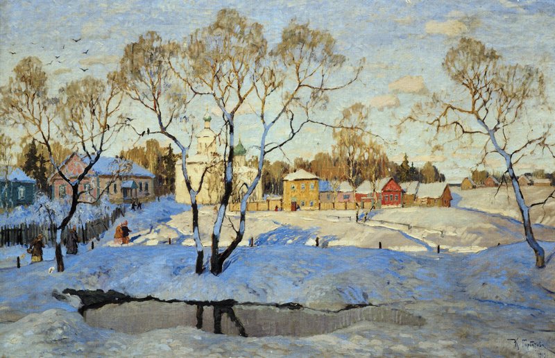 Winter (1919) Konstantin Gorbatov tablo - Dekolata