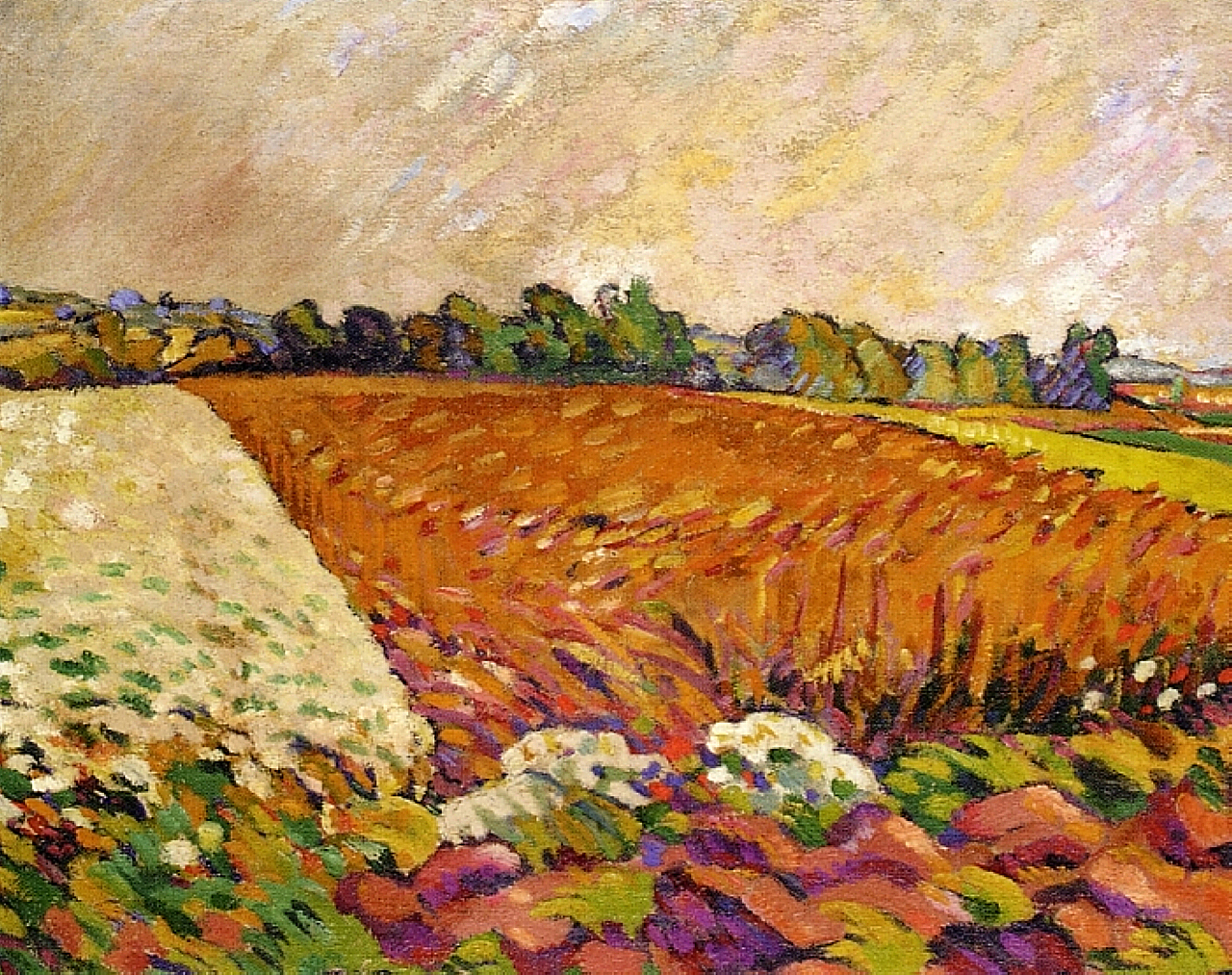 Field of Corn (1917) Louis Valtat tablo - Dekolata