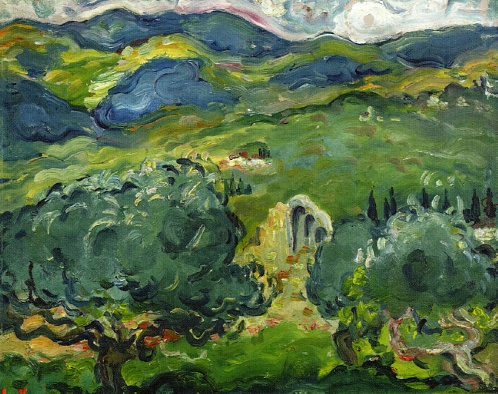 Italian Landscape (1902) Louis Valtat tablo - Dekolata