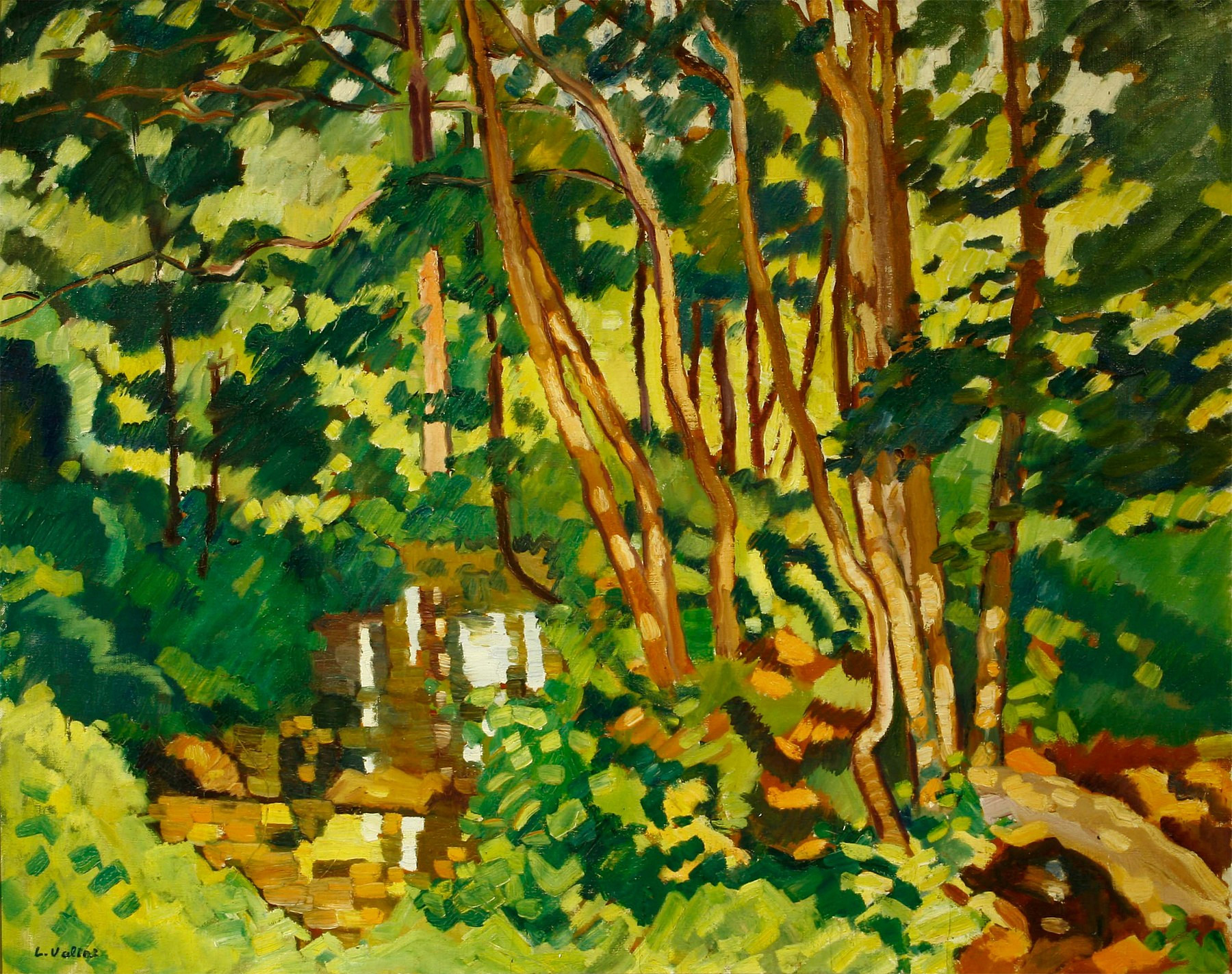 River banks in Choisel Louis Valtat tablo - Dekolata