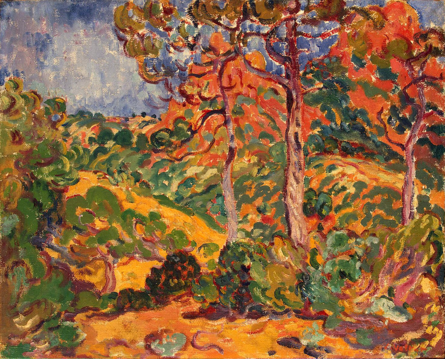 Sun Through the Trees (1908) Louis Valtat tablo - Dekolata