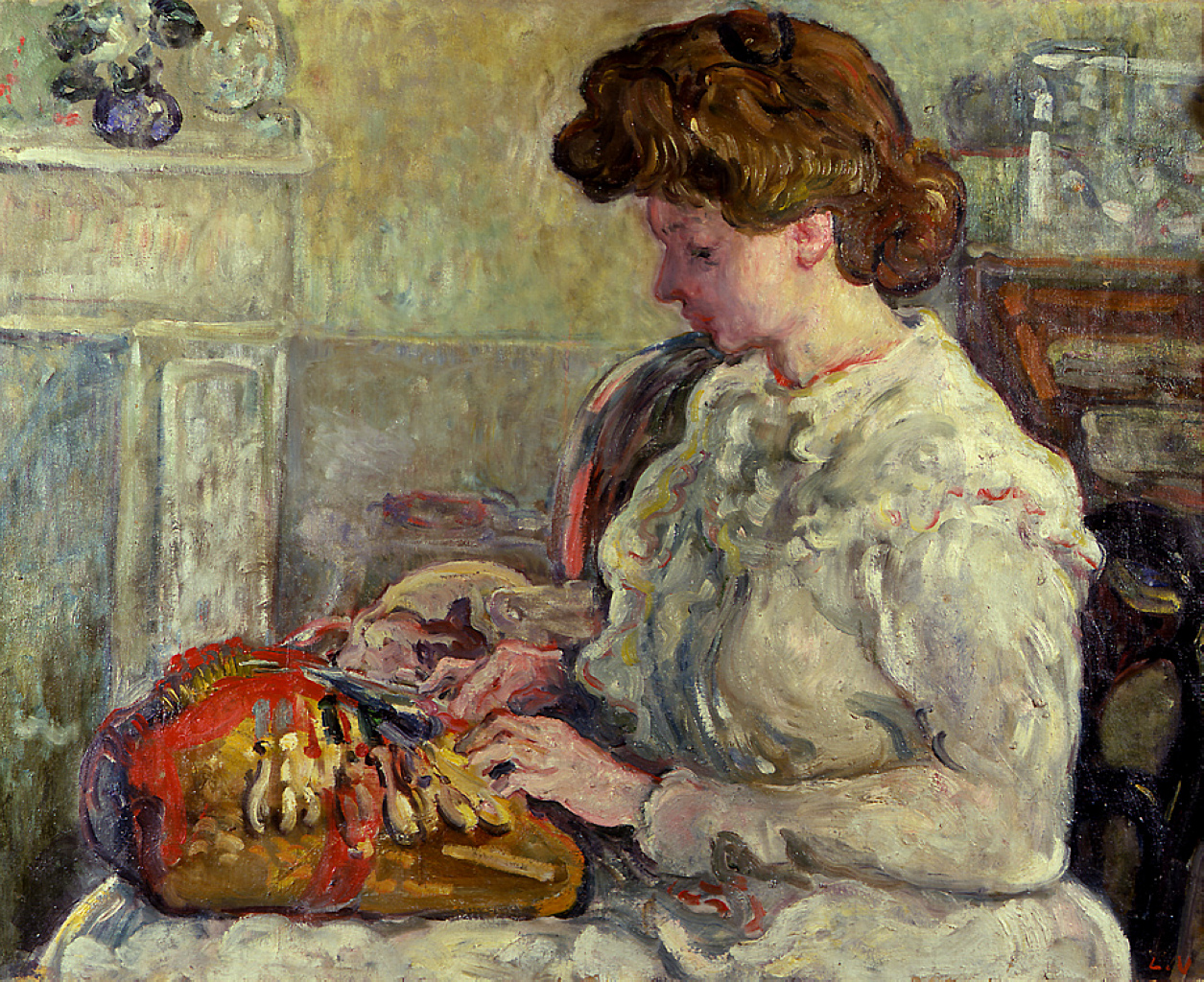 The Lacemaker (1906) – Louis Valtat Tablo