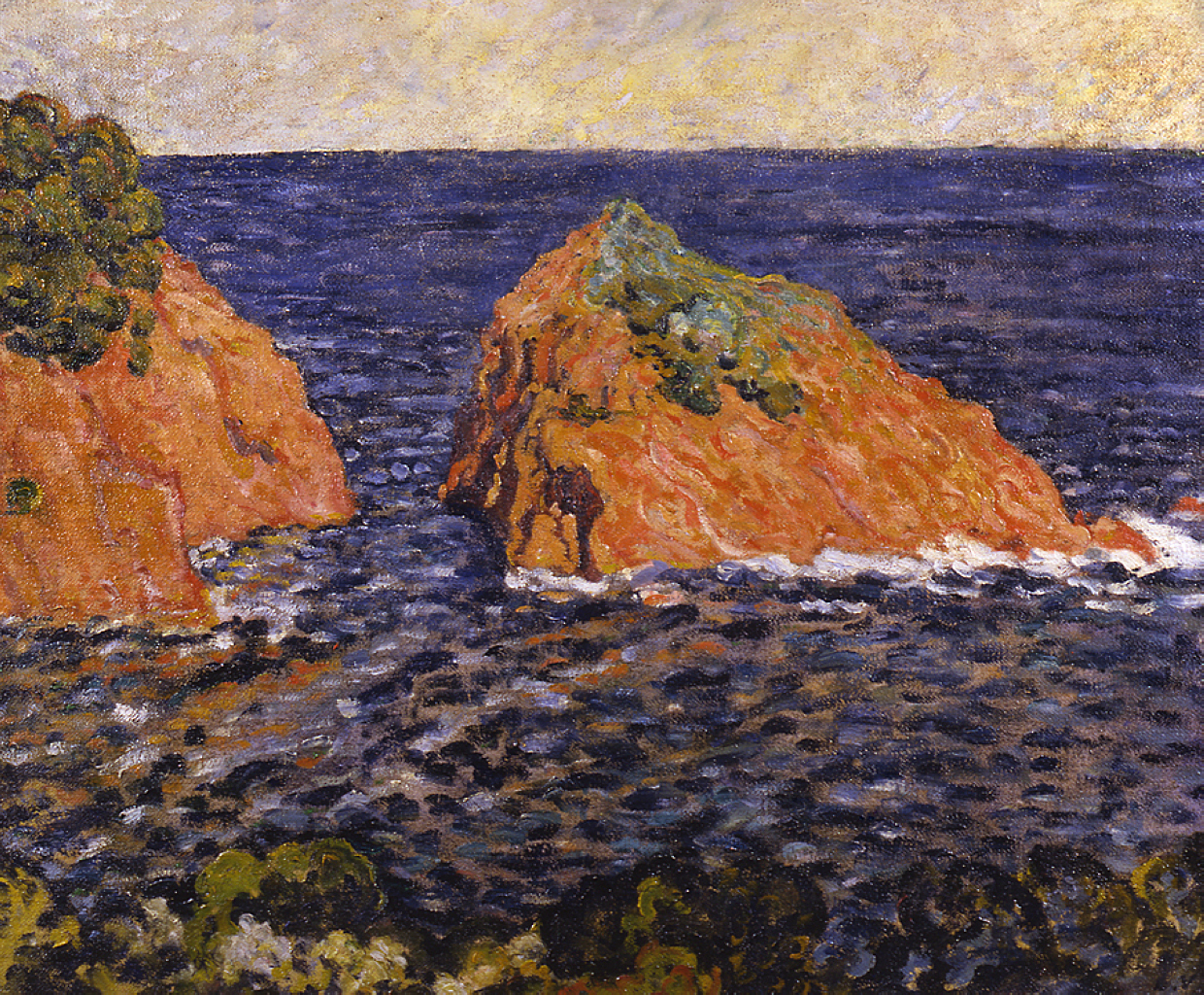 The Rock in the Sea Louis Valtat tablo - Dekolata