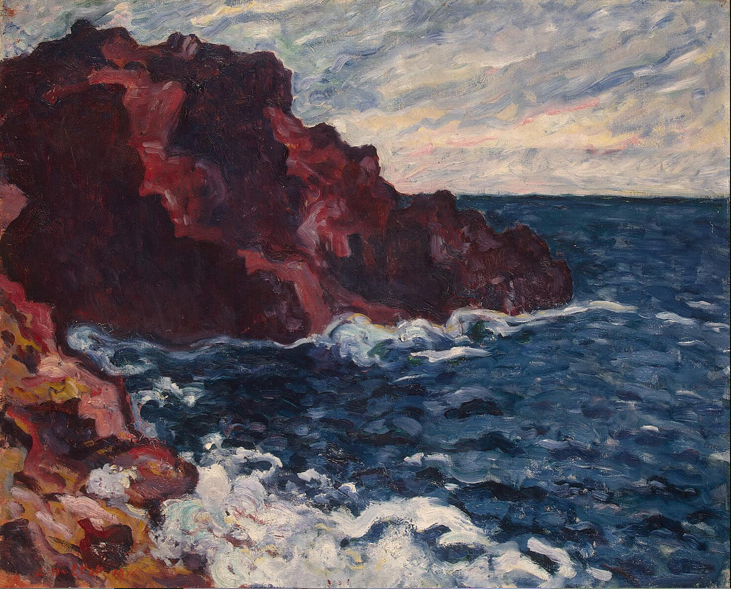 Violet Cliffs (1900) Louis Valtat tablo - Dekolata