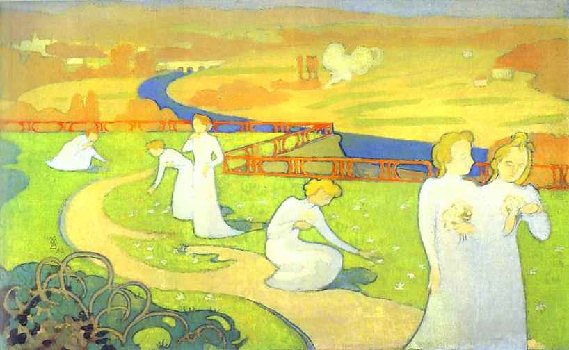 April (1892) Maurice Denis tablo - Dekolata