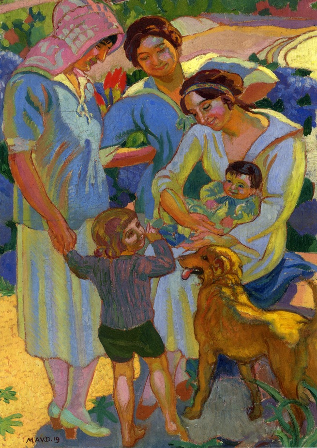 Around a Child with Dog (1919) Maurice Denis tablo - Dekolata