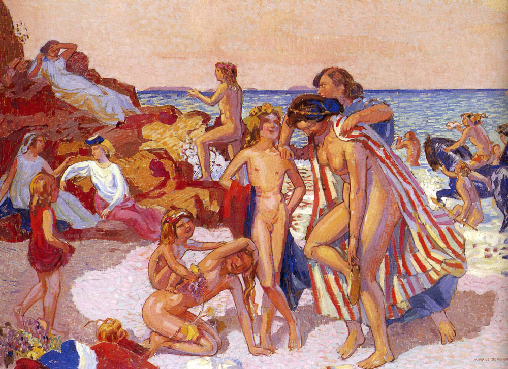 Bacchus and Ariadne (1907) Maurice Denis tablo - Dekolata