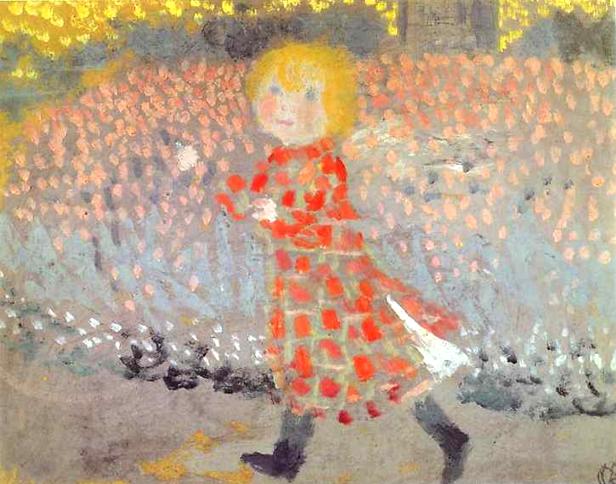 Child in an Apron or Little Girl in a Red Dress (1889) Maurice Denis tablo - Dekolata
