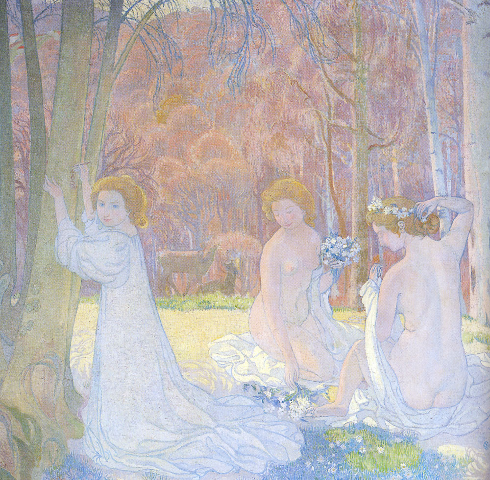 Figures In A Spring Landscape (1897) Maurice Denis tablo - Dekolata