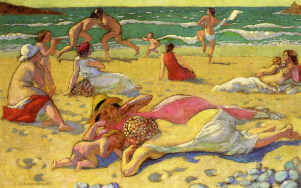 Games in the Sand (also known as Beach with Fighters) Maurice Denis tablo - Dekolata