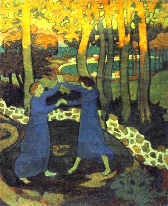 Jacob's Battle with the Angel (1893) Maurice Denis tablo - Dekolata