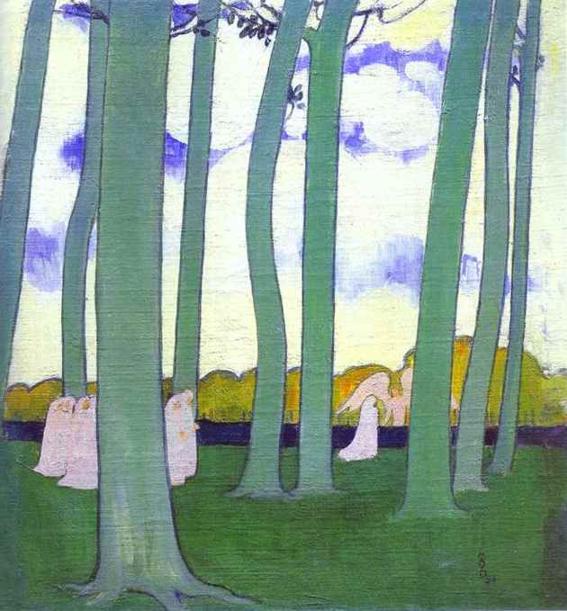 Landscape with Green Trees or Beech Trees in Kerduel (1893) – Maurice Denis Tablo