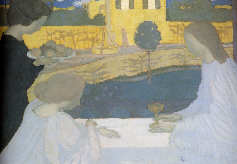 Martha And Mary (1896) Maurice Denis tablo - Dekolata
