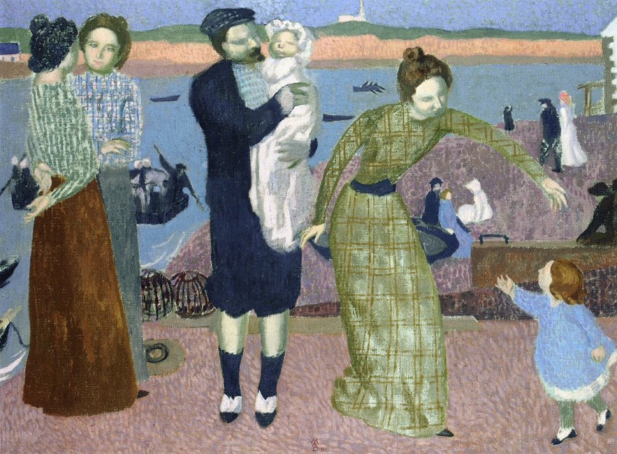 Parisians at the Seaside, Evening (1899) Maurice Denis tablo - Dekolata