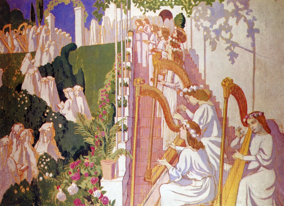 Procession de Fete Dieu (1904) Maurice Denis tablo - Dekolata
