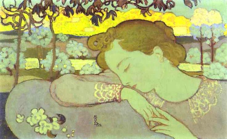 Sleeping Woman (1892) Maurice Denis tablo - Dekolata