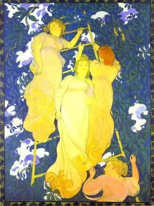 The Ladder in the Foliage (1892) Maurice Denis tablo - Dekolata