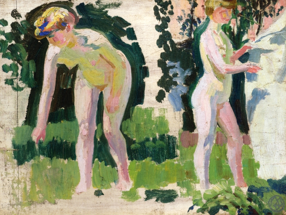 Two Studies of a Nude Outdoors (1907) – Maurice Denis Tablo