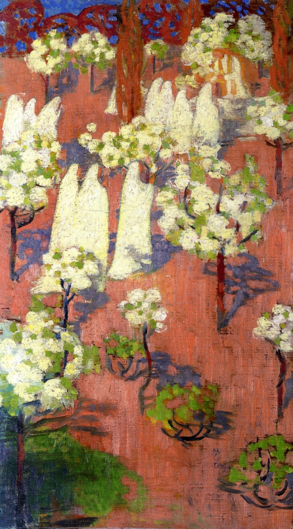 Virginal Spring (Flowering Apple Trees) (1894) Maurice Denis tablo - Dekolata