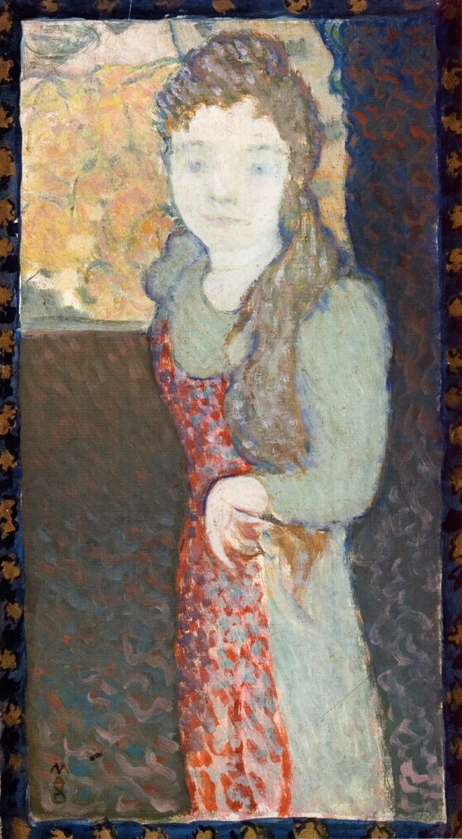 Young Girl Wearing an Apron (1899) Maurice Denis tablo - Dekolata