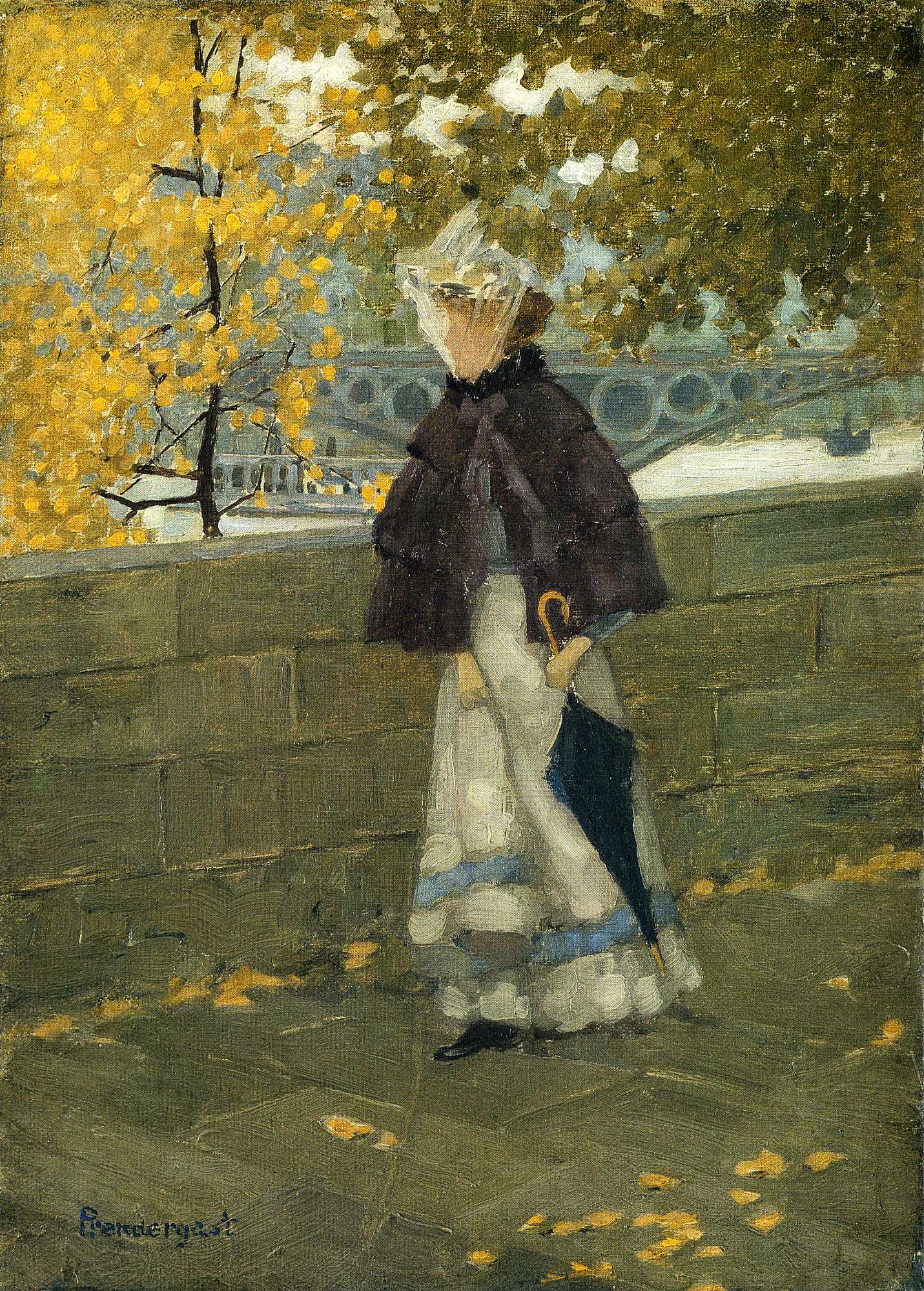 Along the Seine (1892) Maurice Prendergast tablo - Dekolata