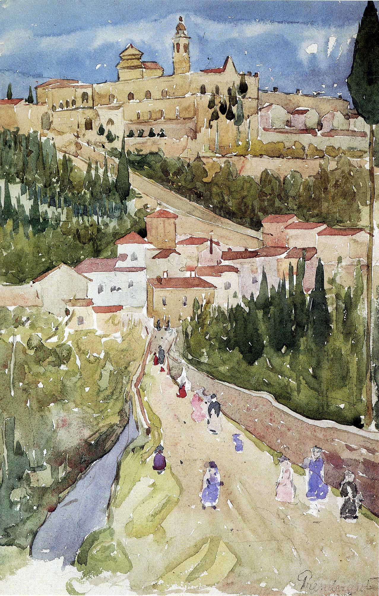 Assisi (1898) – Maurice Prendergast Tablo