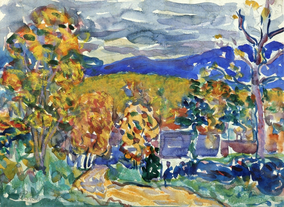 Autumn in New England (1910) – Maurice Prendergast Tablo