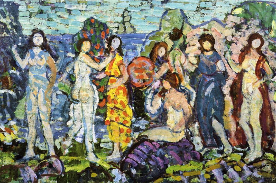 Bathers (1912) Maurice Prendergast tablo - Dekolata