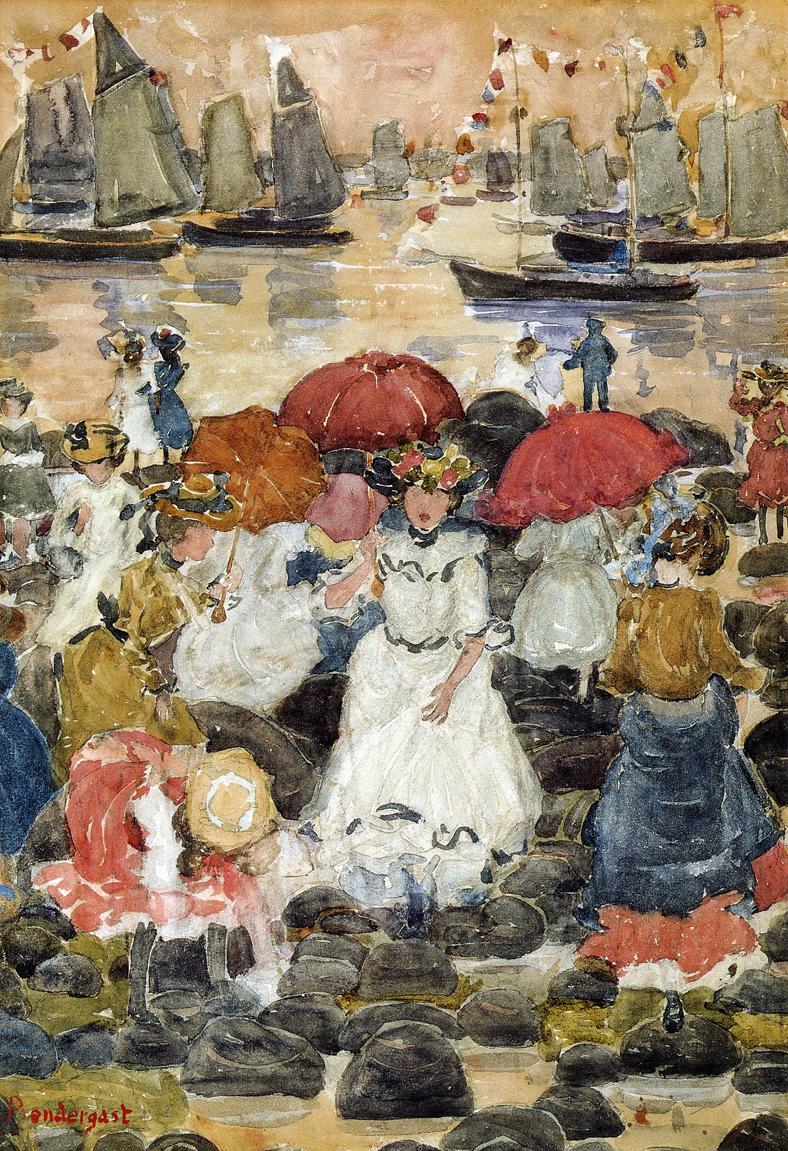 Beechmont (1900) Maurice Prendergast tablo - Dekolata