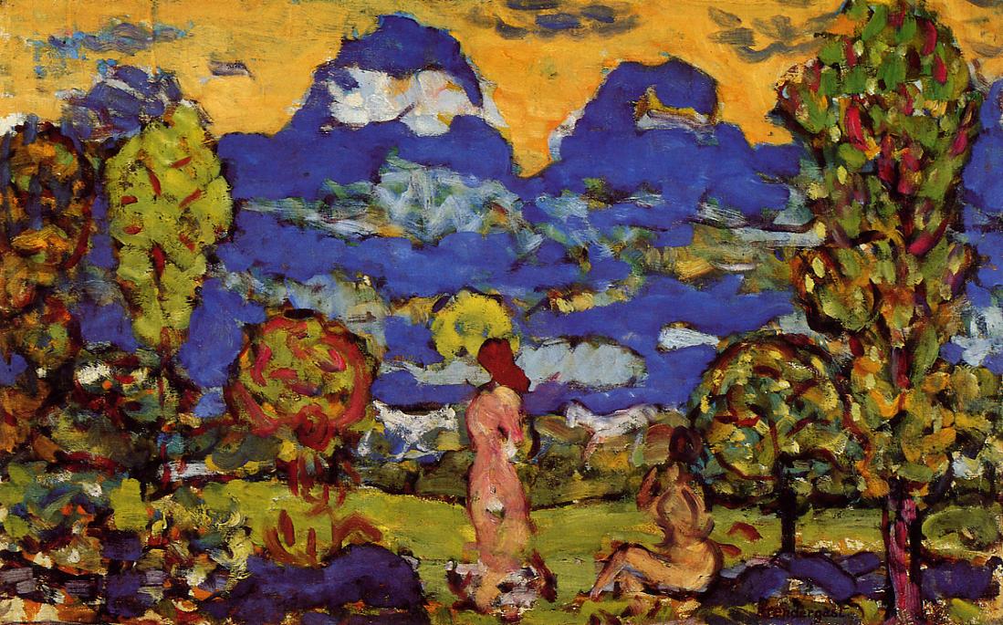 Blue Mountains (1914) Maurice Prendergast tablo - Dekolata
