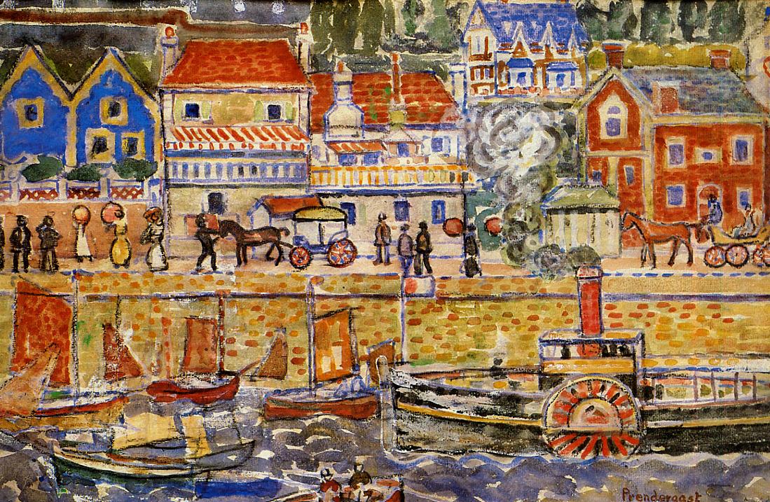 Boat Landing, Dinnard (1914) – Maurice Prendergast Tablo