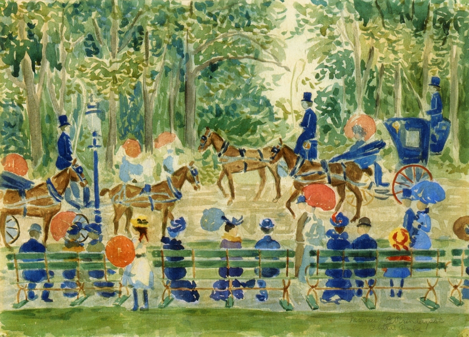 Central Park (1901) Maurice Prendergast tablo - Dekolata