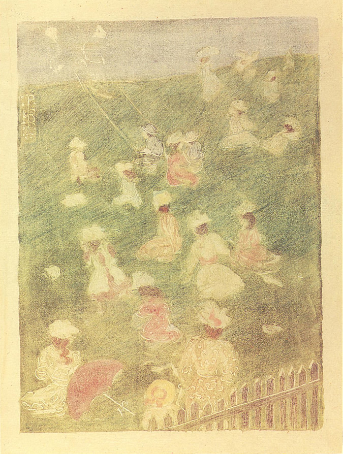 Children at Play (1895) Maurice Prendergast tablo - Dekolata