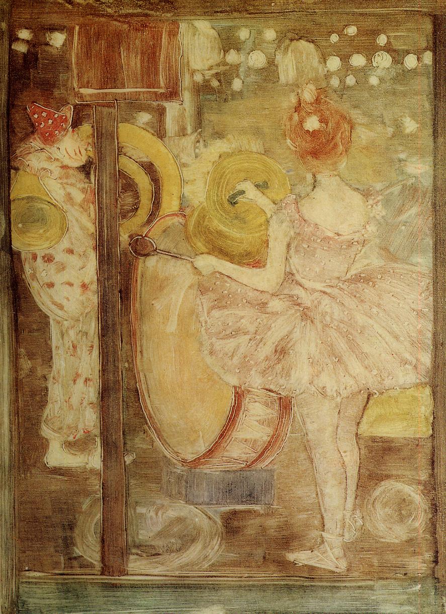 Circus Band (1895) Maurice Prendergast tablo - Dekolata
