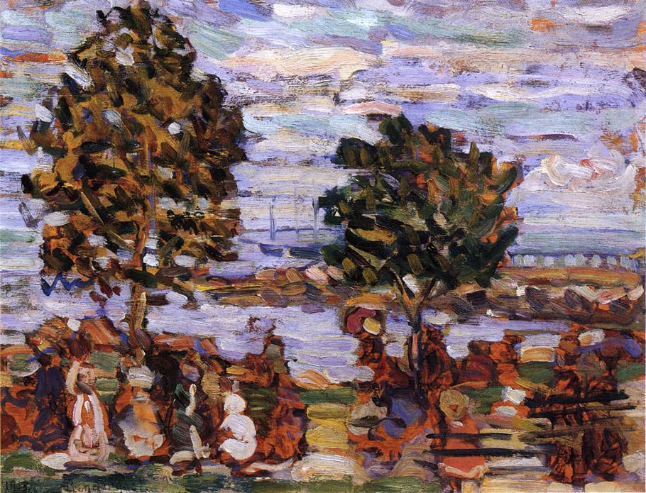 Crepuscule (also known as Sunset) (1907) Maurice Prendergast tablo - Dekolata