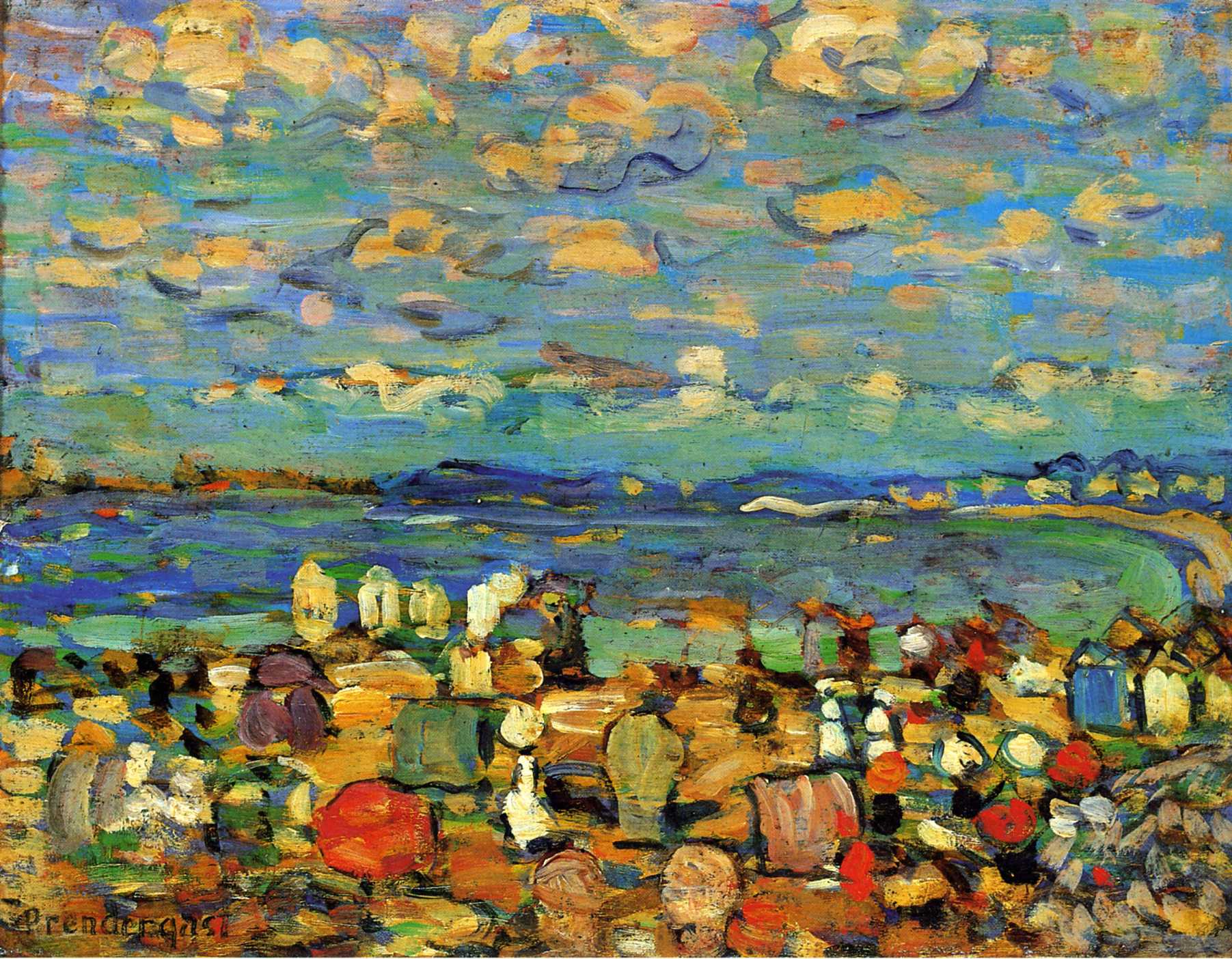 Crescent Beach (also known as Crescent Beach, St. Malo) (1907) – Maurice Prendergast Tablo