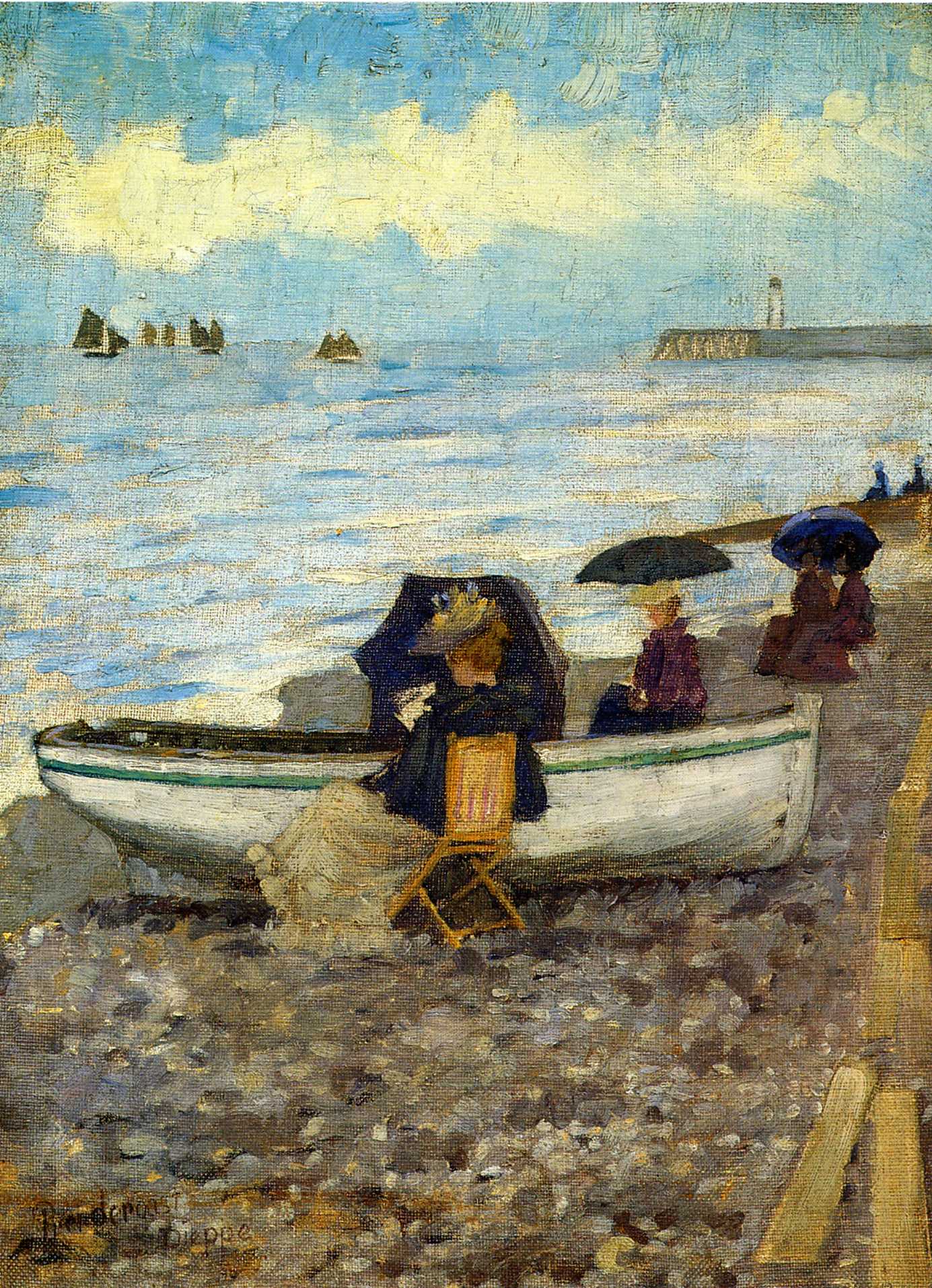 Dieppe (1892) Maurice Prendergast tablo - Dekolata