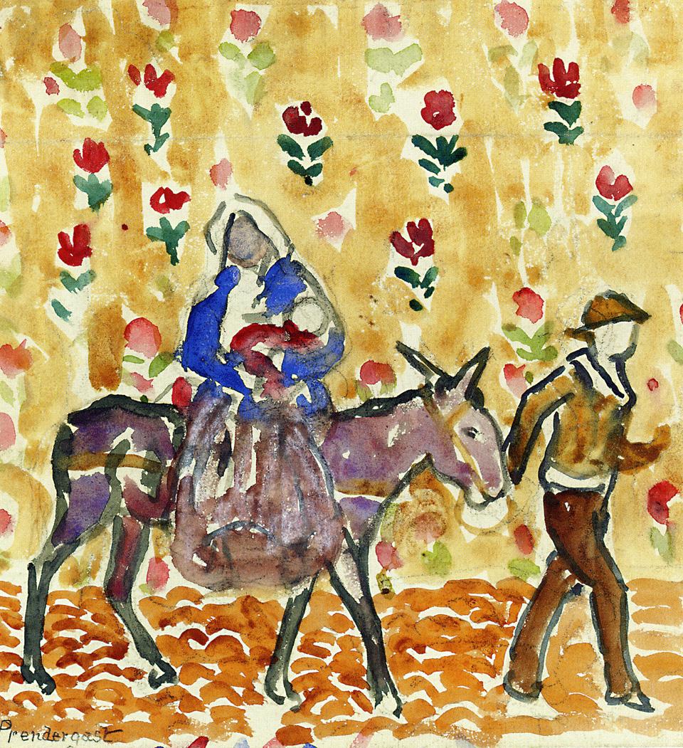 Flight into Egypt (1912) Maurice Prendergast tablo - Dekolata