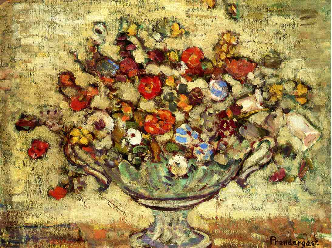 Floral Still Life (1910) Maurice Prendergast tablo - Dekolata