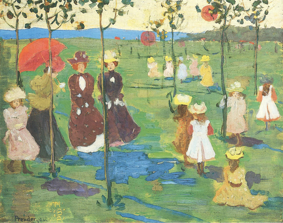 Franklin Park, Boston (1895) Maurice Prendergast tablo - Dekolata