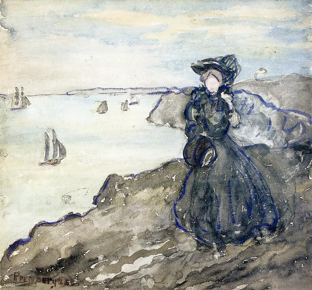 Grey Day (1905) Maurice Prendergast tablo - Dekolata