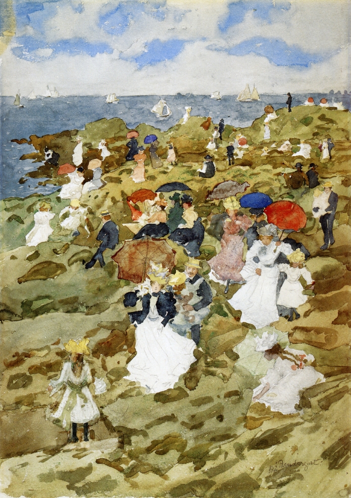 Handkerchief Point (1896) Maurice Prendergast tablo - Dekolata